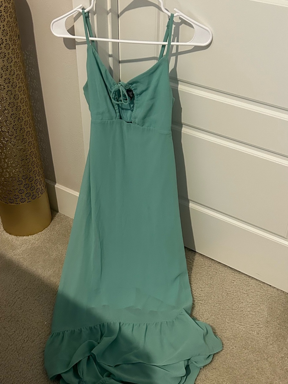 wild fable Mint Green Tie-Front Dress